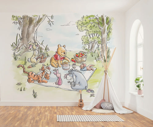 Disney Winnie the Pooh Nice for Picnics Innere Fototapete DX6 217 | Yourdecoration.at