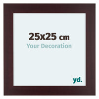 Dover Holz Bilderrahmen 25x25cm Mahagoni Vorne Messe | Yourdecoration.at