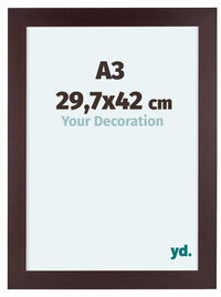 Dover Holz Bilderrahmen 29 7x42cm A3 Mahagoni Vorne Messe | Yourdecoration.at