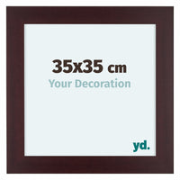 Dover Holz Bilderrahmen 35x35cm Mahagoni Vorne Messe | Yourdecoration.at