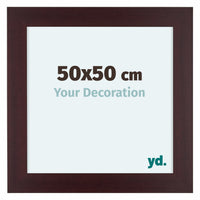 Dover Holz Bilderrahmen 50x50cm Mahagoni Vorne Messe | Yourdecoration.at