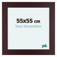 Dover Holz Bilderrahmen 55x55cm Mahagoni Vorne Messe | Yourdecoration.at