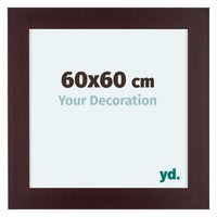 Dover Holz Bilderrahmen 60x60cm Mahagoni Vorne Messe | Yourdecoration.at