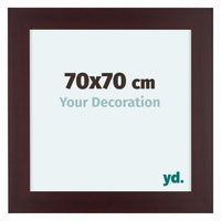 Dover Holz Bilderrahmen 70x70cm Mahagoni Vorne Messe | Yourdecoration.at