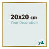 Evry Kunststoff Bilderrahmen 20x20cm Gold Vorne Messe | Yourdecoration.at