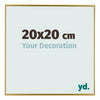 Evry Kunststoff Bilderrahmen 20x20cm Gold Vorne Messe | Yourdecoration.at