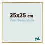 Evry Kunststoff Bilderrahmen 25x25cm Gold Vorne Messe | Yourdecoration.at