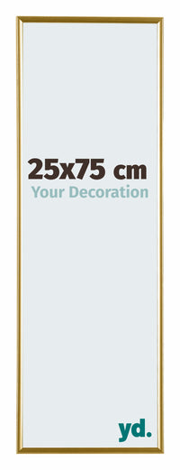 Evry Kunststoff Bilderrahmen 25x75cm Gold Vorne Messe | Yourdecoration.at