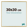 Evry Kunststoff Bilderrahmen 30x30cm Gold Vorne Messe | Yourdecoration.at