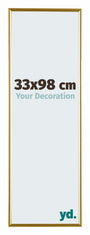 Evry Kunststoff Bilderrahmen 33x98cm Gold Vorne Messe | Yourdecoration.at