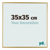 Evry Kunststoff Bilderrahmen 35x35cm Gold Vorne Messe | Yourdecoration.at