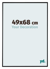 Evry Kunststoff Bilderrahmen 49x68cm Schwarz Matt Vorne Messe | Yourdecoration.at