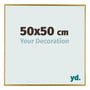 Evry Kunststoff Bilderrahmen 50x50cm Gold Vorne Messe | Yourdecoration.at