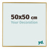 Evry Kunststoff Bilderrahmen 50x50cm Gold Vorne Messe | Yourdecoration.at