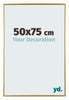 Evry Kunststoff Bilderrahmen 50x75cm Gold Vorne Messe | Yourdecoration.at