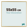 Evry Kunststoff Bilderrahmen 55x55cm Gold Vorne Messe | Yourdecoration.at
