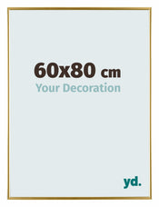 Evry Kunststoff Bilderrahmen 60x80cm Gold Vorne Messe | Yourdecoration.at