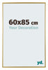 Evry Kunststoff Bilderrahmen 60x85cm Gold Vorne Messe | Yourdecoration.at
