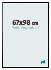 Evry Kunststoff Bilderrahmen 67x98cm Schwarz Matt Vorne Messe | Yourdecoration.at