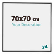 Evry Kunststoff Bilderrahmen 70x70cm Schwarz Matt Vorne Messe | Yourdecoration.at