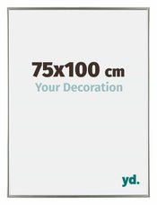 Evry Kunststoff Bilderrahmen 75x100cm Champagner Vorne Messe | Yourdecoration.at