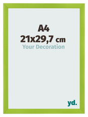 Bilderrahmen A4 - 21x29,7 cm - Grün - MDF - Pisa