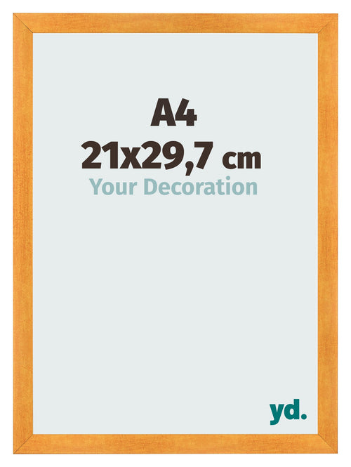 Bilderrahmen A4 - 21x29,7 cm - Orange - MDF - Pisa