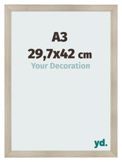 Bilderrahmen A3 - 29,7x42 cm - Eiche Hell - MDF - Pisa
