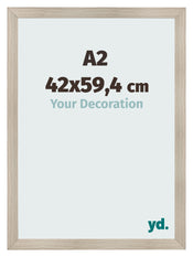 Bilderrahmen A2 - 42x59,4 cm - Eiche Hell - MDF - Pisa