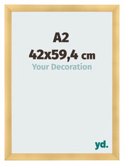 Bilderrahmen A2 - 42x59,4 cm - Gold Matt - MDF - Pisa
