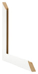 Bilderrahmen A2 - 42x59,4 cm - Weiß Gemasert - MDF - Pisa