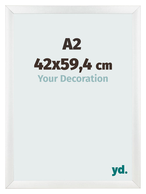 Bilderrahmen A2 - 42x59,4 cm - Weiß Hochglanz - MDF - Pisa