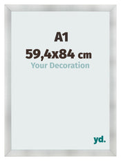 Bilderrahmen A1 - 59,4x84 cm - Aluminium Gebürstet - MDF - Pisa