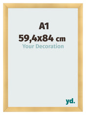 Bilderrahmen A1 - 59,4x84 cm - Gold Matt - MDF - Pisa