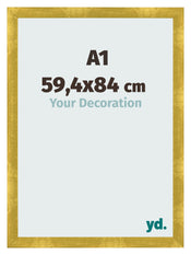 Bilderrahmen A1 - 59,4x84 cm - Gold Vintage - MDF - Pisa