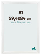 Bilderrahmen A1 - 59,4x84 cm - Weiß Hochglanz - MDF - Pisa