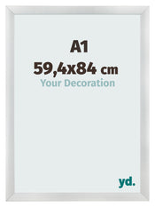 Bilderrahmen A1 - 59,4x84 cm - Silber Matt - MDF - Pisa