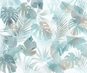 Fototapete Aqua Flora 300x250cm FLX6 046 | Yourdecoration.at
