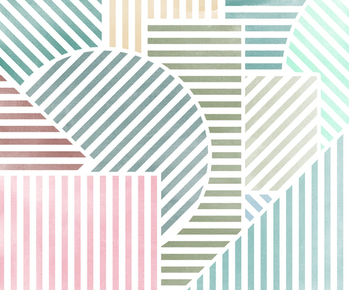 Fototapete Jeux de Lignes Bonbon 300x250cm FLX6 039 | Yourdecoration.at