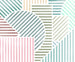 Fototapete Jeux de Lignes Bonbon 300x250cm FLX6 039 | Yourdecoration.at