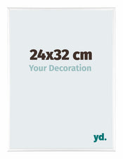 Kent Aluminium Bilderrahmen 24x32cm Weiss Hochglanz Vorne Messe | Yourdecoration.at
