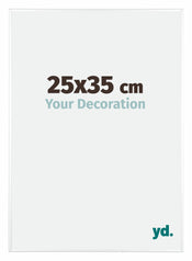 Kent Aluminium Bilderrahmen 25x35cm Weiss Hochglanz Vorne Messe | Yourdecoration.at