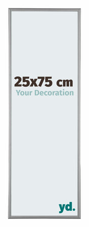 Kent Aluminium Bilderrahmen 25x75cm Platin Vorne Messe | Yourdecoration.at