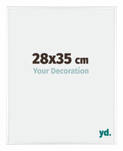 Kent Aluminium Bilderrahmen 28x35cm Weiss Hochglanz Vorne Messe | Yourdecoration.at
