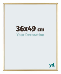 Kent Aluminium Bilderrahmen 36x49cm Gold Vorne Messe | Yourdecoration.at