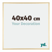 Kent Aluminium Bilderrahmen 40x40cm Gold Vorne Messe | Yourdecoration.at