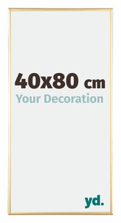 Kent Aluminium Bilderrahmen 40x80cm Gold Vorne Messe | Yourdecoration.at