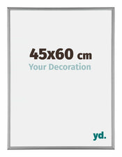 Kent Aluminium Bilderrahmen 45x60cm Platin Vorne Messe | Yourdecoration.at
