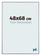 Kent Aluminium Bilderrahmen 48x68cm Platin Vorne Messe | Yourdecoration.at