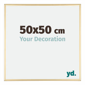 Kent Aluminium Bilderrahmen 50x50cm Gold Vorne Messe | Yourdecoration.at